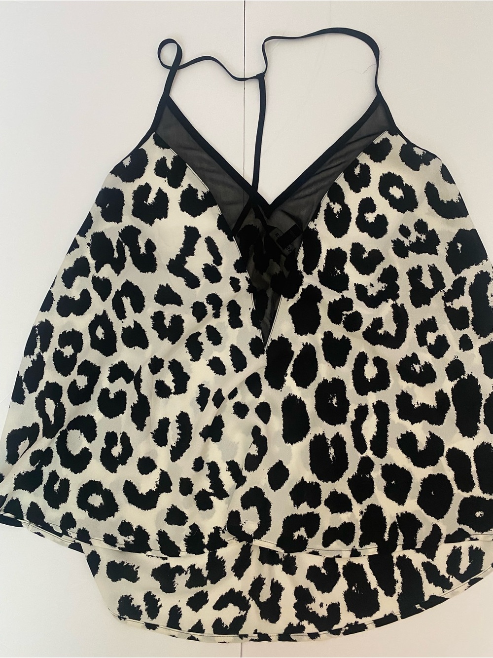 Express animal printed chiffon tank top